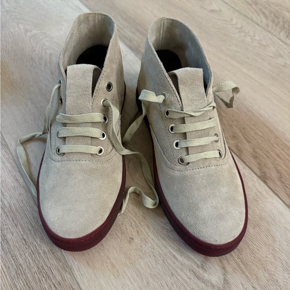 Alexander Wang Beige Suede Chukka Boots - Picture 1 of 9